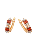 NAEMI Women Earrings in Rose Gold Red