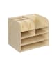 relaxdays Schreibtisch Organizer in Hellbraun