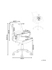 Beliani Bürostuhl SOLID in Grau/Silber/Weiß - (W) 60 x (H) 88 x (L) 60 cm