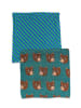 Toby Tiger Musselintücher 2-er Pack mit Bären Print in blau