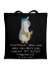 Mr. & Mrs. Panda Shopping Bag Elektriker Helden mit Spruch in Schwarz
