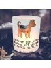 Mr. & Mrs. Panda Windlicht Kerzenhalter Airedale Terrier Moment ... in Transparent