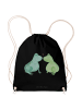 Mr. & Mrs. Panda Jutebeutel Frosch Liebe ohne Spruch in Schwarz
