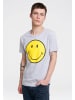 Logoshirt T-Shirt Smiley in grau-meliert