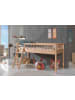 58 aufm Kessel HALBHOHES BETT Kelci 90x200 mit Leiter Buche Massivholz natur