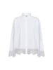 soyaconcept Hemd mit Mesh-Spitzen-Details in White