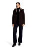 Gil Bret Wolljacke mit Kapuze in Dark Brown Melange