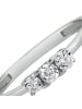 BALIA 333 Weißgold - 8 Karat Damen Ringe 3 Zirkonia weißgold Fingerring 60 (19,1)