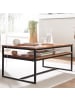 KADIMA DESIGN Couchtisch 100x60x45 cm Massivholz Metall Sofatisch Wohnzimmertisch