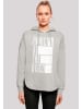 F4NT4STIC Oversized Hoodie Panic At The Disco Block Text in grau