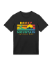 F4NT4STIC T-Shirt US National Parks Rocky Mountain Sunset in schwarz