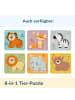 BusyKids Puzzle-Set "Transport" in Mehrfarbig 17 x 17 x 1.3 cm - ab 1 Jahr