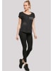 F4NT4STIC Long Cut T-Shirt happiness LONG TEE in schwarz