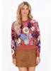 usha FESTIVAL Women Sweater in blue multicolor