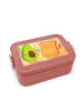 Mr. & Mrs. Panda Bento Box Avocado Toast Design ohne Spruch in Rot Pastell