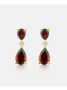 Diamant L'éternel Ohrhänger, mit Granat, 375 Gelbgold