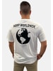 Only&Sons T-Shirt 2er-Set locker geschnitten Rundhals Kurzarm in Weiß-Beige