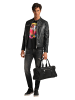Carlo Colucci Lederjacke Bento in Grau