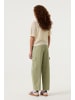 Garcia Lochmuster Kurzarm Strick Sommerpullover in ecru