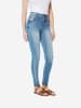 KOROSHI Denim-korsage-slim pushup jeans in blau