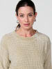 KOROSHI Women's chenille knit jersey solid in beige