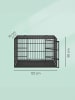 Feandrea Tiertransportbox Dack in Tintenschwarz - (B)122 x (H)80 x (T)75 cm