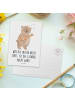 Mr. & Mrs. Panda Postkarte Gitarre Wert mit Spruch in Weiß