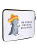 Mr. & Mrs. Panda Notebook Tasche Axolotl Tequila mit Spruch in Weiß