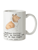 Mr. & Mrs. Panda Kaffeetasse Langhaar Collie Treue mit Spruch in Weiß