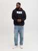 JACK & JONES PLUS Kapuzenpullover in Black