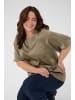 KAFFE curve Kurzarm-Bluse KCdina Regular fit in Morel