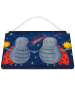 Mr. & Mrs. Panda Schild Sternzeichen Zwilling Design ohne Spruch in Weiß