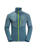 Jack Wolfskin Midlayer/Funktions-Unterjacke BLATTSTEIG FZ M in Blau