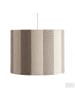 home24 home24 Pendelleuchte aus Eisen und Textil 1-flammig im modernen Stil in Taupe