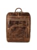 Greenburry Vintage Business-Rucksack Leder 36.5 cm Laptopfach in braun