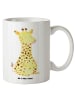 Mr. & Mrs. Panda Kaffeetasse Giraffe Zufrieden ohne Spruch in Weiß