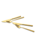 Echtwerk 4 tlg. Set Pizzabesteck-Set in Gold