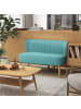 HOMCOM Sofa in Türkis 117L x 56,5B x 77H cm