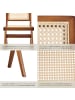 tectake Holzstuhl im Boho-Stil, Belastbarkeit 120 kg, 48,5 x 53,5 x 83 cm