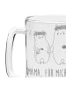 Mr. & Mrs. Panda Seidel Bären mit Blumenkranz mit Spruch in Transparent