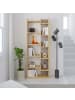 CALICOSY Regal KLAPO in Helles Holz - (W) 60.5  x (H) 162.4  x (L) 22  cm