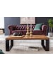 KADIMA DESIGN Couchtisch | Sheesham, 115x60x35cm, Metallgestell