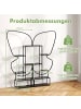 COSTWAY 6-stufiger Metall Pflanzenständer in Schwarz