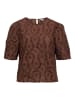 Object Oberteil mit Puffärmeln in Seal Brown