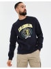 Threadbare Sweatshirt THB Fleece Crew Ocean in Navy