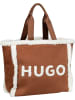 HUGO Shopper Becky Tote-SFFUR in Rust/Copper