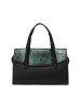 faina Women Handbag in Black Green