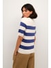 Kaffe Strickpullover KAlizza Regular fit in Indigo Blue/White Bold Stripe