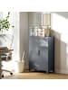 HOMCOM Aktenschrank-75B x 33T x 110H cm-Grau