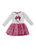 United Labels Disney Minnie Mouse Kleid Kleidchen Mesh Rock langarm in grau/rosa